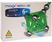 MAGNETICUS магнитный конструктор 34 элемента зеленого цвета