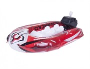 Надувная заводная моторная лодка с насосом красная