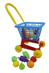 Игрушечная тележка Supermarket №1 с продуками для игры в магазин Полесье