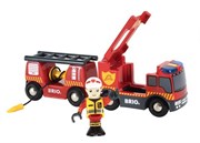 BRIO Деревянная железная дорога Пожарная машина БРИО звук 33811