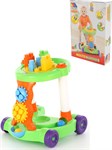 MOLTO Развивающий игровой центр-каталка с конструктором зелёный Полесье