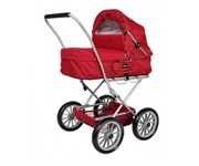 Коляска для кукол красная с тормозом BRIO Doll Pram Gull