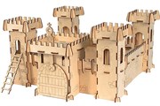Конструктор Крепость Игровой деревянный набор под роспись Woody