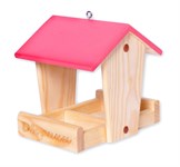 Кормушка для птиц и белок деревянная Дворики