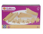 Деревянная железная дорога Eichhorn Набор для дополнения ж/д полотна 10 элементов