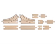 Деревянная железная дорога Eichhorn Набор для дополнения ж/д полотна 10 элементов