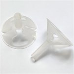 Розетка для крепления надутого воздушного шарика 100 шт., белые