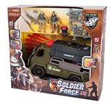 Мобильный ракетный комплекс с ракетной установкой и солдатиками игровой набор Soldier Force свет стрельба Chap Mei