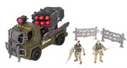 Мобильный ракетный комплекс с ракетной установкой и солдатиками игровой набор Soldier Force свет стрельба Chap Mei