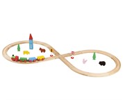 Деревянная железная дорога Восьмерка Balbi WT-052 32 детали