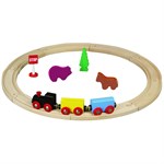 Деревянная железная дорога Balbi WT-069 15 деталей