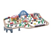 Деревянная железная дорога Депо Balbi WT-074 120 деталей