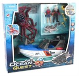 Опасное приключение акванавтов с водолазом и светящимся кальмаром игровой набор Ocean Quest Chap Mei