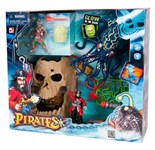 Игровой набор Пираты Битва с гигантским кальмаром свет стрельба Chap Mei