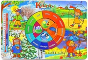 Развивающая деревянная игрушка рамка-вкладка "Календарь природы" Мастер игрушек