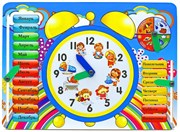 Развивающая деревянная игрушка Обучающая доска "Часы" Мастер игрушек