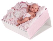 Кукла младенец Antonio Juan Munecas Карла в чемодане розовый цвет 26 см