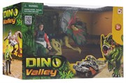 Игровой набор Динозавр Дилофозавр и охотник со снаряжением Chap Mei