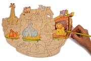 Деревянная игрушка пазл Набор Ноев ковчег Woody О0716