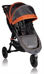 Baby Jogger City Mini GT Single Прогулочная коляска трёхколёсная серо-красный