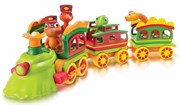 Поезд Динозавров Паровозик с вагончиками с фигурками динозавров игровой набор