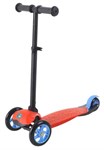 Самокат детский 3 трехколесный со светящимися колесами складной руль 1 Toy
