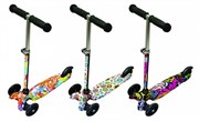Самокат детский 3 трехколесный со светящимися колесами граффити 1 Toy
