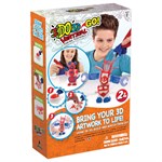 3Д ручка Вертикаль GO IDO3D Робот 2 шт Redwood синий красный