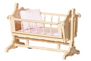 Кукольная мебель для кукольного домика Колыбель Коллекция Огонек