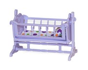 Кукольная мебель для кукольного домика Колыбель Конфетти Огонек