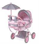 DeCuevas Коляска для кукол с сумкой и зонтиком серия Мария 65 см