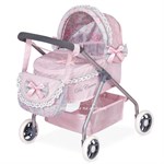 DeCuevas Коляска для кукол с сумкой розовая Романтик 56 см
