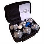 Петанк набор шаров 6 шт. для игры Боча серебряные ecoBalance 2085