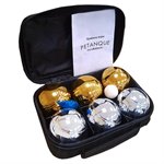 Петанк набор шаров для игры Боча золотой+серебряный ecoBalance