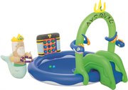 Надувной игровой центр бассеин Подводное царство с горкой игрушками и шариками Bestway 53057
