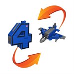 Трансбот Боевой расчет Истребитель Налетчик Цифра 4 1Toy