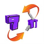 Трансбот Боевой расчет Баллистическая ракета Тополь-7 Цифра 7 1Toy