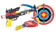 Арбалет детский с лазерным прицелом Игровой набор колчан стрелы мишень 1 Toy