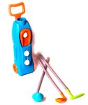 Гольф Игровой набор в тележке с клюшками и мячами 1 Toy