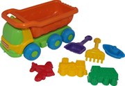 Игрушки для песочницы Набор №259 Универсал самосвал формочки лопатка грабельки кораблик