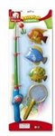 Рыбалка магнитная 1 удочка 3 рыбки сачок S+S Toys
