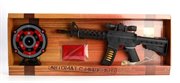 Игрушечное оружие Лазерный тир  с автоматом и мишенью свет звук оптический прицел Играем вместе