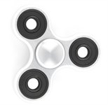 Спиннер игрушка антистресс Fidget Spinner металлический серебряный Red Line