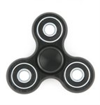 Спиннер игрушка антистресс Fidget Spinner металлический черный Red Line