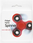 Спиннер игрушка антистресс Fidget Spinner пластиковый черный Red Line
