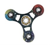 Спиннер игрушка антистресс Fidget Spinner деревянный Космос 2 1SPINNER