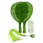 Веселый бадминтон Tailball Light 150 гр набор для игры 2 ракетки воланчик с хвостом Mookie