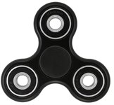 Спиннер игрушка антистресс Fidget Spinner пластиковый черный AZAZON
