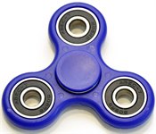 Спиннер игрушка антистресс Fidget Spinner пластиковый синий AZAZON
