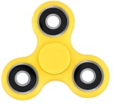 Спиннер игрушка антистресс Fidget Spinner пластиковый желтый AZAZON